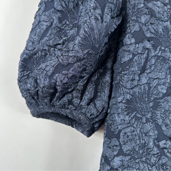 Endless Rose Floral Jacquard Puff Sleeve Top | Size Small - Picture 5 of 10